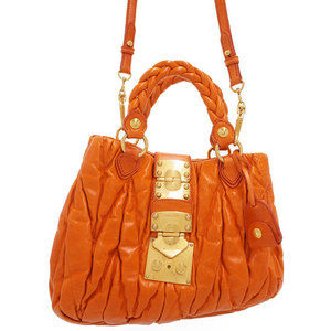 Miu Miu 2way Handbag Orange